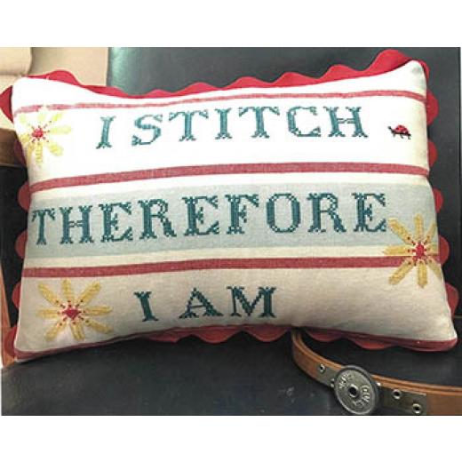 Stickvorlage Running With Needles & Scissor - I Stitch Therefore I Am