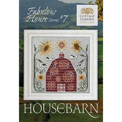 Fabulous House Series 7 - Housebarn - Cottage Garden Samplings (Stickvorlage)