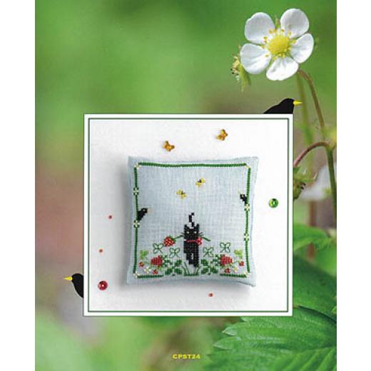 Stickvorlage Cotton Pixels - Strawberry Thief