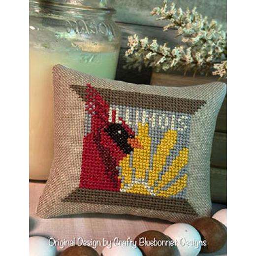 Stickvorlage Crafty Bluebonnet Designs - Illinois State Spool