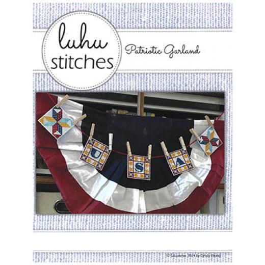 Patriotic Garland - Luhu Stitches (Stickvorlage)