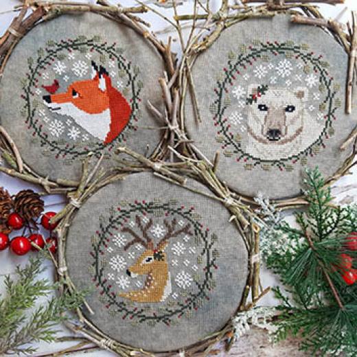 Winter Animals Trio 2024 - Puntini Puntini (Stickvorlage)