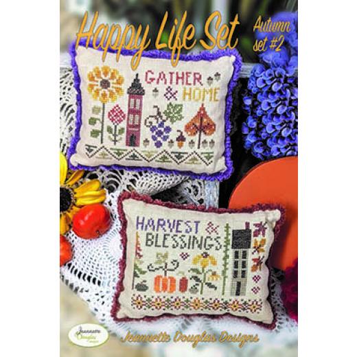 Happy Life Sets - Autumn 2 - Jeannette Douglas Designs (Stickvorlage)