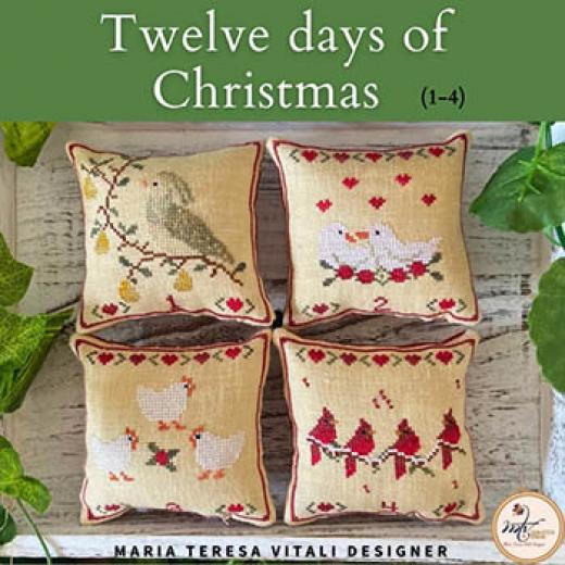 Stickvorlage MTV Designs - Twelve Days Of Christmas 1-4