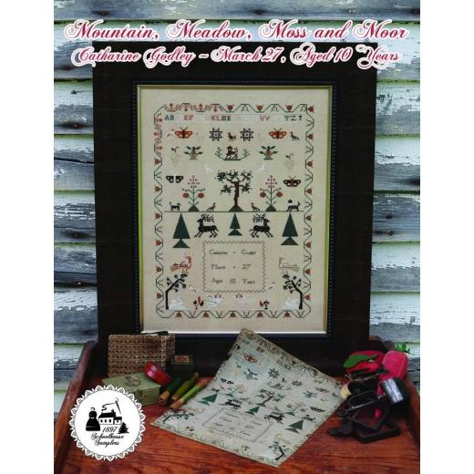 Mountain, Meadow, Moss And Moor - Catharine Godley - 1897 Schoolhouse Samplers (Stickvorlage)