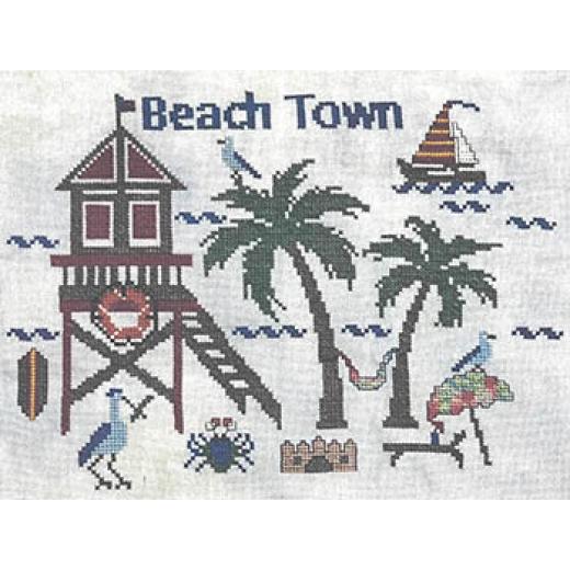 Beach Town - Salty Stitcher Designs (Stickvorlage)