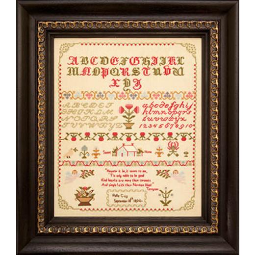 Stickvorlage Hands Across The Sea Samplers - Pollie Gay 1894