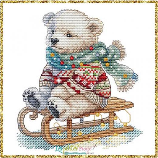 Winter Bear 2 - Les Petites Croix De Lucie (Stickvorlage)