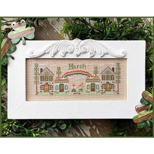 Country Cottage Needleworks - March Mini Village (Stickvorlage)
