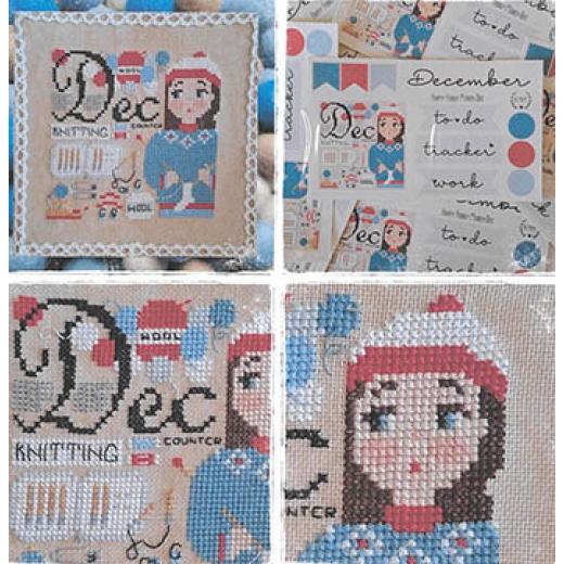 December - Happy Hobby Month - Fairy Wool In The Wood (Stickvorlage)