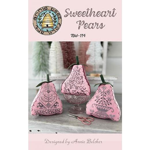 Annie Beez Folk Art - Sweetheart Pears (Stickvorlage)