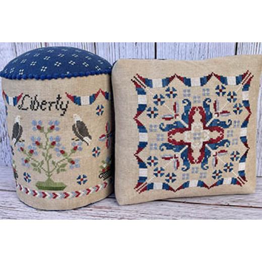 Jan Hicks Creates - Liberty Drum And Pincushion (Stickvorlage)