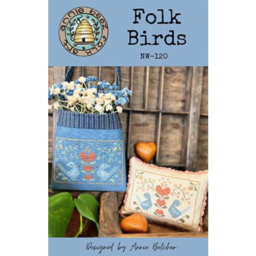 Folk Birds - Annie Beez Folk Art (Stickvorlage)