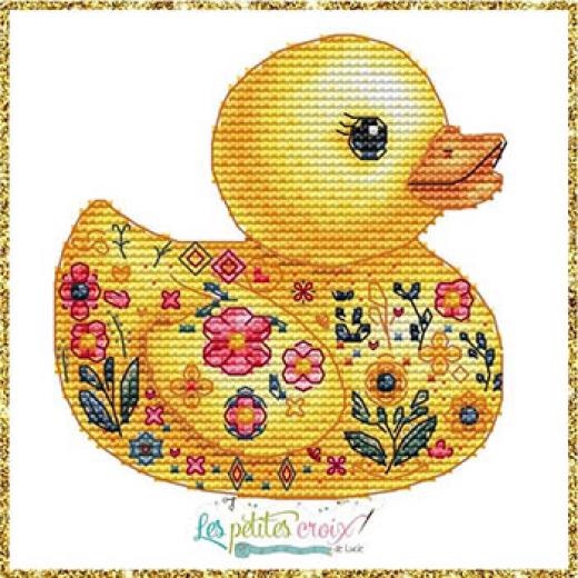 Les Petites Croix De Lucie - Ducks Collection Flowers (Stickvorlage)
