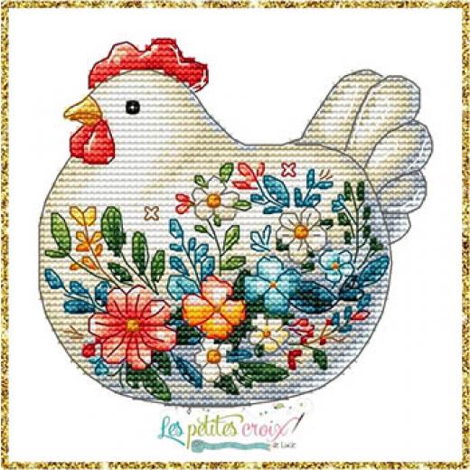 Chicken Easter 2025 - Les Petites Croix De Lucie (Stickvorlage)