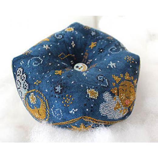 Cosford Rise Stitchery - Starry Starry Night Biscornu