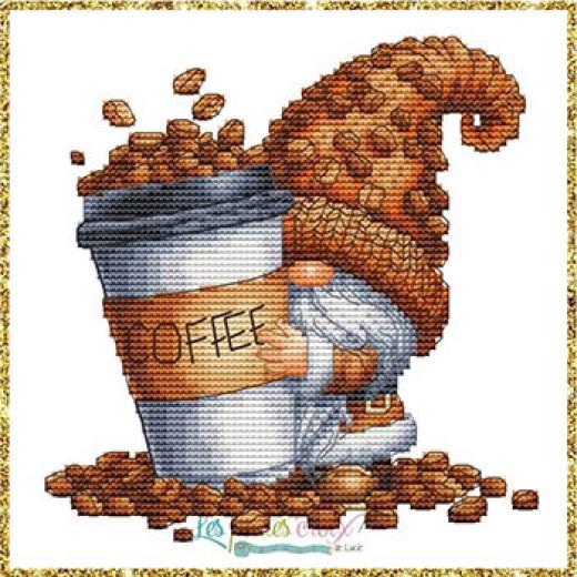 Les Petites Croix De Lucie - Coffee Lover Gnome