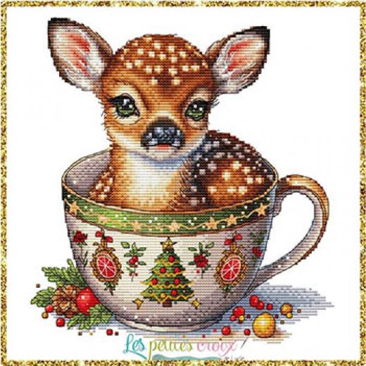 Les Petites Croix De Lucie - Christmas Animal Cup Reindeer