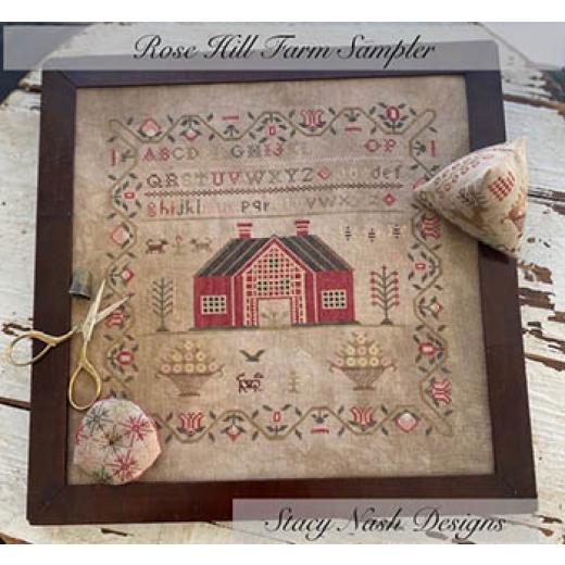 Stacy Nash Primitives - Rose Hill Farm Sampler & Pinkeeps