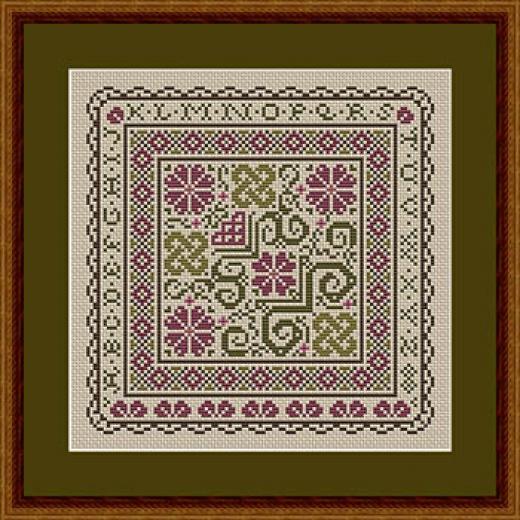 Happiness Is Heartmade - Sarahs Alphabet Garden Square (Stickvorlage)