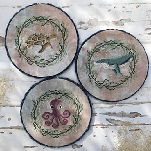 Puntini Puntini - Sea Animals Trio (Stickvorlage)