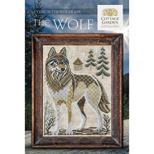 In The Woods II - Wolf 1 - Cottage Garden Samplings (Stickvorlage)