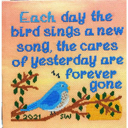 Blue Bird Serenade - Sister Lou Stitches (Stickvorlage)