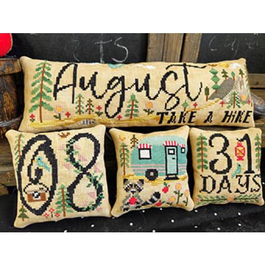 August Take A Hike - Quaint Rose Needle Arts (Stickvorlage)
