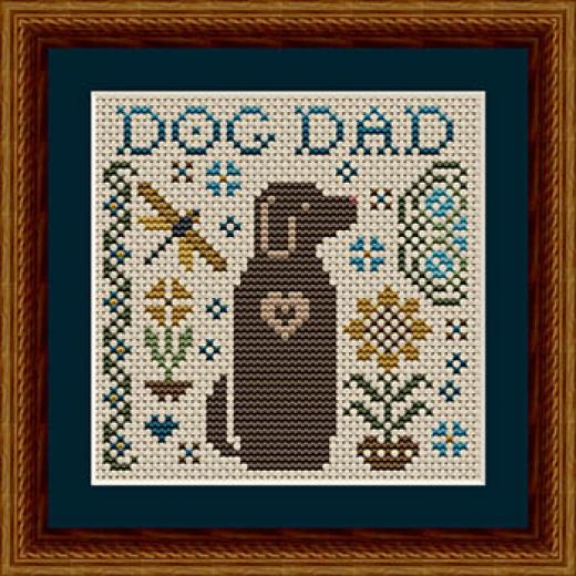 Dog Dad - Happiness Is Heartmade (Stickvorlage)