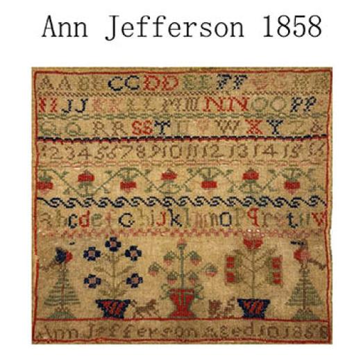 Ann Jefferson 1858 - Just Stitching Along (Stickvorlage)