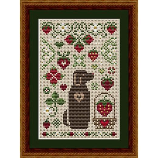 Strawberry Dog - Happiness Is Heartmade (Stickvorlage)