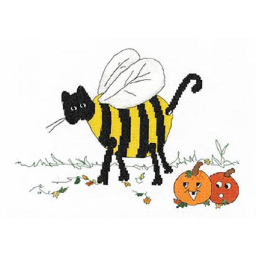 Bee-ware Of The Cat - Imaginating (Stickvorlage)