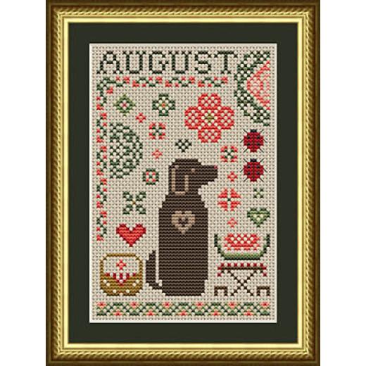 August Dog - Happiness Is Heartmade (Stickvorlage)