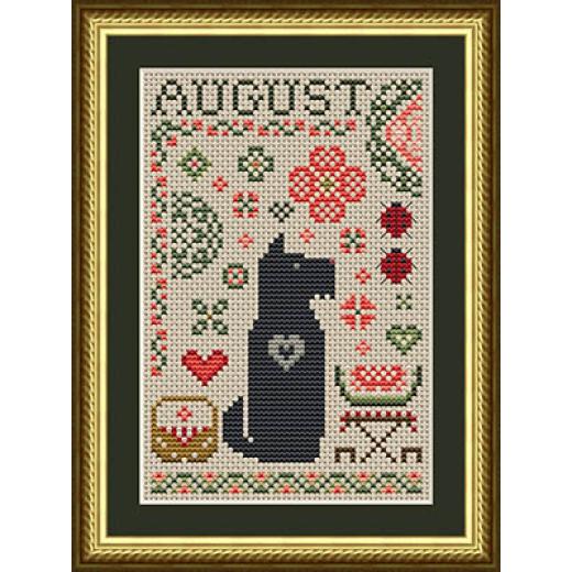 Scottie August Dog - Happiness Is Heartmade (Stickvorlage)