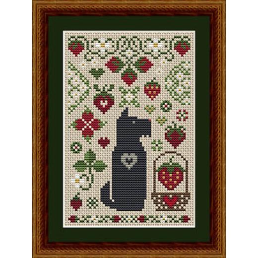 Scottie Strawberry Dog - Happiness Is Heartmade (Stickvorlage)