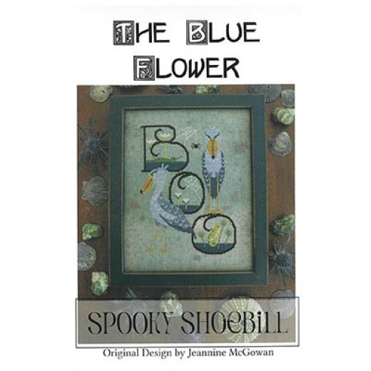 Spooky Shoebill - The Blue Flower (Stickvorlage)