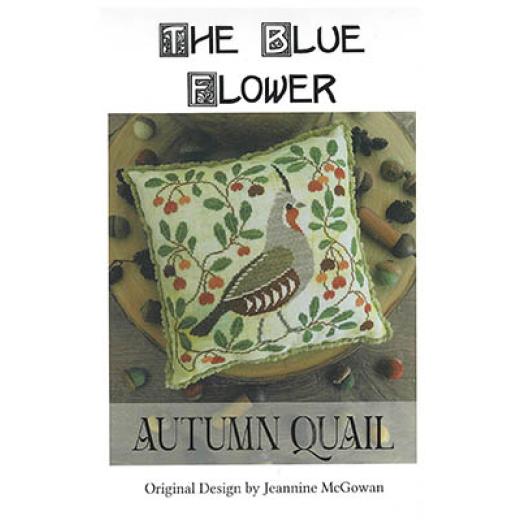 Autumn Quail - The Blue Flower (Stickvorlage)