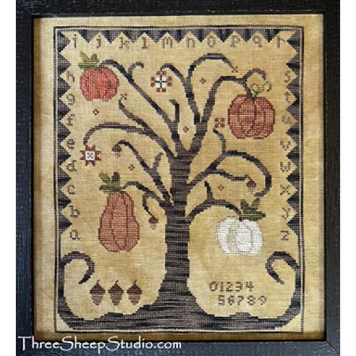 Pumpkin Picking - Three Sheep Studio (Stickvorlage)