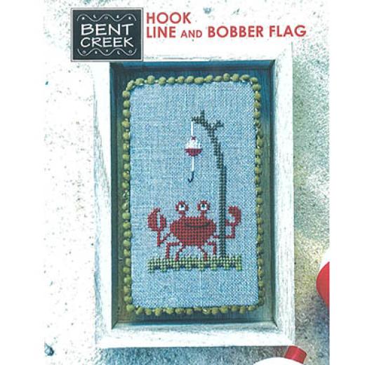 Hook Line And Bobber Flag - Bent Creek (Stickvorlage)
