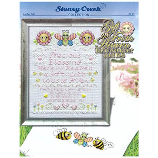 Gift From Heaven Baby Sampler And Bib - Stoney Creek Collection (Stickvorlage)