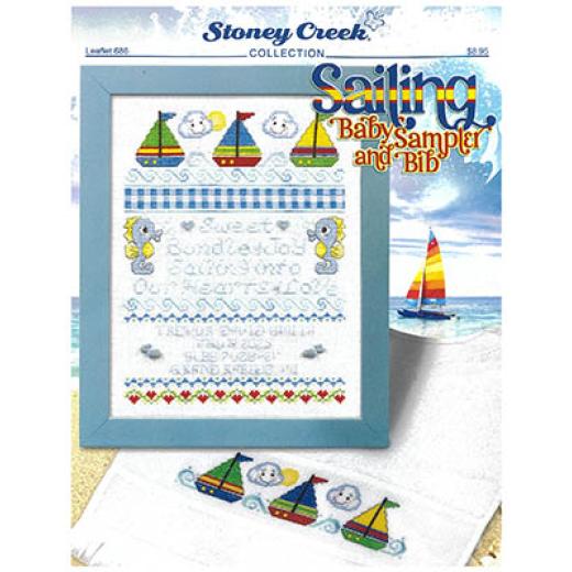 Sailing Baby Sampler And Bib - Stoney Creek Collection (Stickvorlage)
