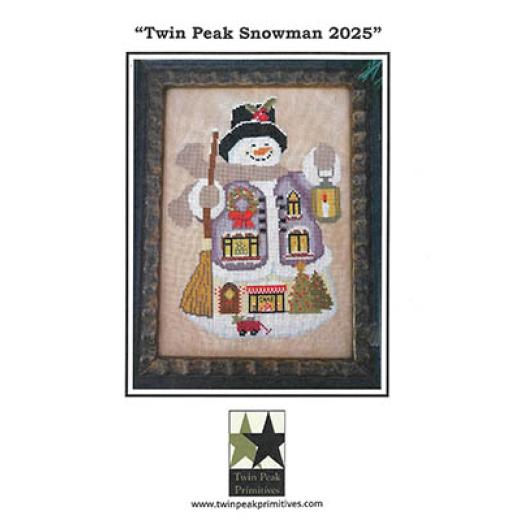 Twin Peak Snowman 2025 - Twin Peak Primitives (Stickvorlage)