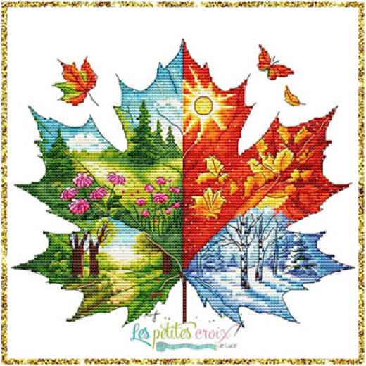 Seasons Leave - Les Petites Croix De Lucie (Stickvorlage)