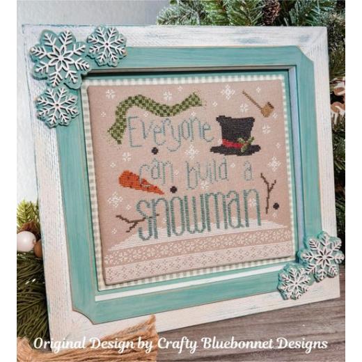Everyone Can Build A Snowman - Crafty Bluebonnet Designs (Stickvorlage)