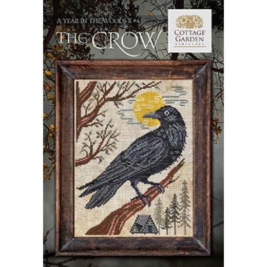 In The Woods II - Crow 4 - Cottage Garden Samplings (Stickvorlage)