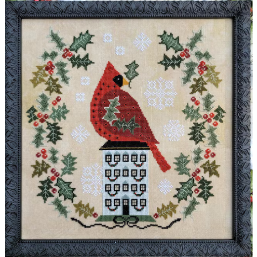 Holly Wreath - Kathy Barrick (Stickvorlage)