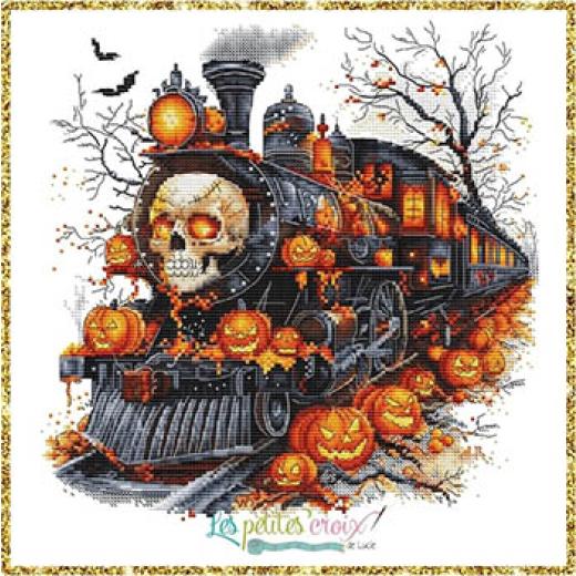 Halloween Train - Les Petites Croix De Lucie (Stickvorlage)