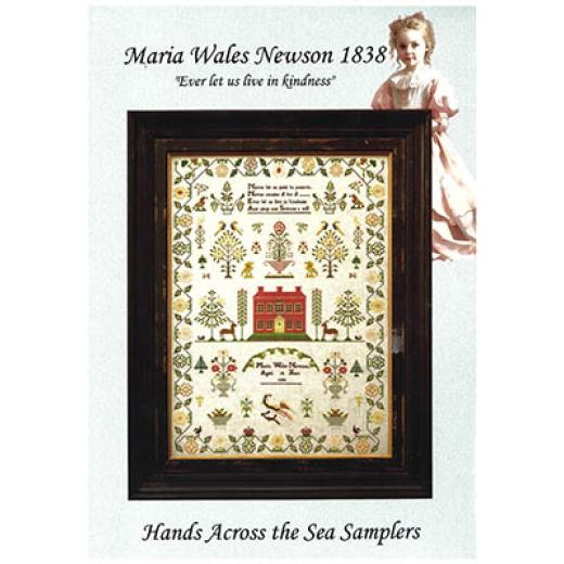 Maria Wales Newson 1838 - Hands Across The Sea Samplers (Stickvorlage)