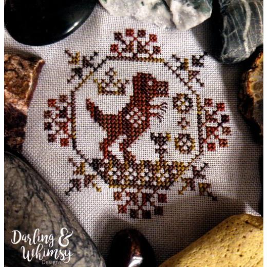 Darling & Whimsy Designs - Quirky Quaker - T-Rex