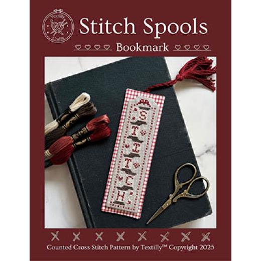Stitch Spools Bookmark - Textilly Crafts (Stickvorlage)